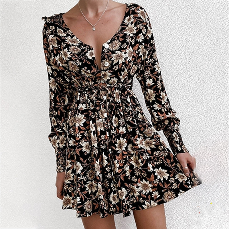 Women Floral Boho Party Dress Sexy Ladies Clothes Dresses 7