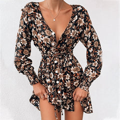 Women Floral Boho Party Dress Sexy Ladies Clothes Dresses 7