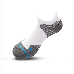 Elite Men's Low Cut Sports Socks for Basketball & Running, Thick Towel Bottom, Sweat-absorbent, Short Tube Boat Socks.