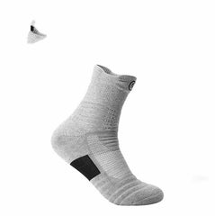 Elite Men's Low Cut Sports Socks for Basketball & Running, Thick Towel Bottom, Sweat-absorbent, Short Tube Boat Socks.