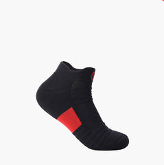 Elite Men's Low Cut Sports Socks for Basketball & Running, Thick Towel Bottom, Sweat-absorbent, Short Tube Boat Socks.