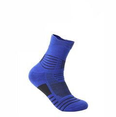 Elite Men's Low Cut Sports Socks for Basketball & Running, Thick Towel Bottom, Sweat-absorbent, Short Tube Boat Socks.