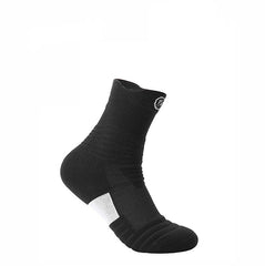 Elite Men's Low Cut Sports Socks for Basketball & Running, Thick Towel Bottom, Sweat-absorbent, Short Tube Boat Socks.