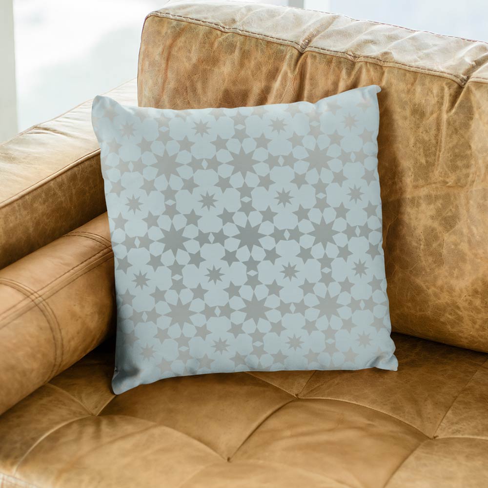Vibrant star pattern print cushion cover for home decor
