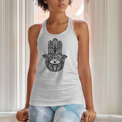 Hamsa Hand Yoga Tank for Ladies - Trendy Fashion Wear