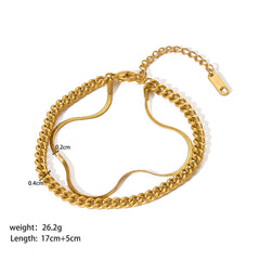 Trendy Gold Link Chain Bracelets for Women | Stackable Jewelry Gifts