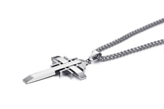 Stainless steel cross pendant