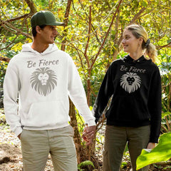 Fashion-forward lion graphic hoodies for unisex