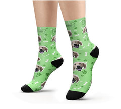 Personalized Pet Face Socks | Custom Photo Socks for Valentine's Day & Christmas Gifts