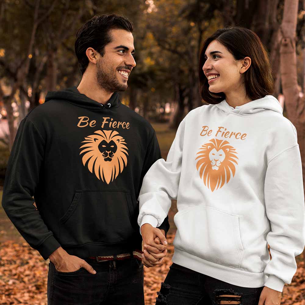 Unique lion design hoodies for fashionable man & women