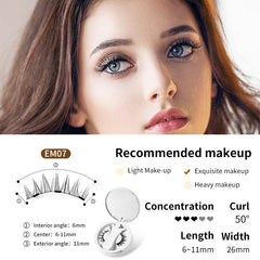 Magnetic False Eyelashes, Glue-free Magnet False Eyelashes, Natural Makeup Tools, lioness-love