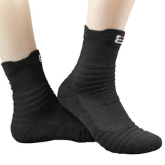 Elite  Sports Socks: Low Cut Tube Basketball Thick Towel Boat Sweat-Absorbent Socks.