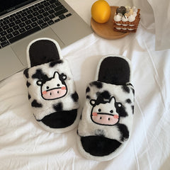 Student Plush Cow Cotton Slippers Comfortable Indoor cotton slippers Cozy Footwear Warm Cotton Slippers Unisex cotton Slippers couples cotton footwear