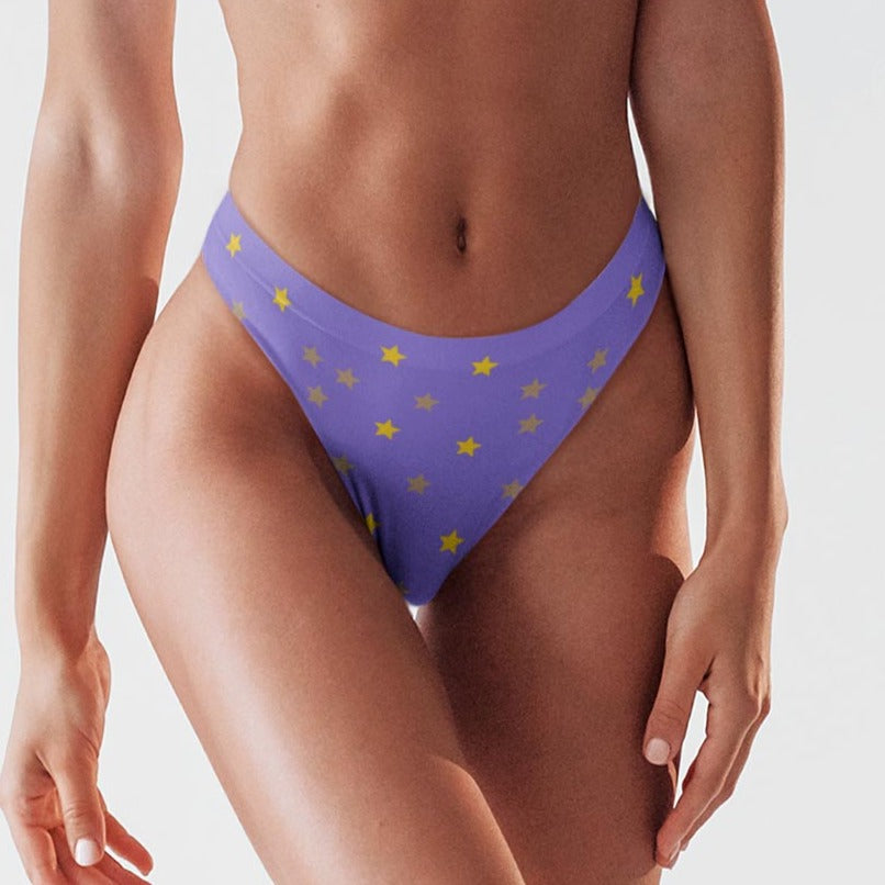 Fashionable star pattern bikini bottoms