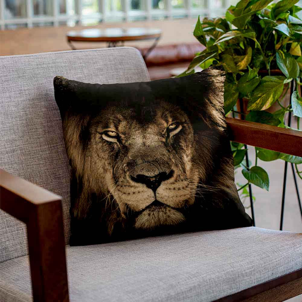 Animal graphic printed pillow cover for animal-themed parties