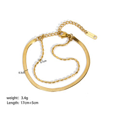 Trendy Gold Link Chain Bracelets for Women | Stackable Jewelry Gifts