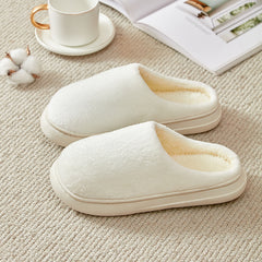 Fleece-lined Thickened Cotton Slippers Platform Cozy Footwear Warm Cotton Slippers Unisex cotton Slippers couples cotton footwear