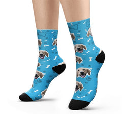 Personalized Pet Face Socks | Custom Photo Socks for Valentine's Day & Christmas Gifts