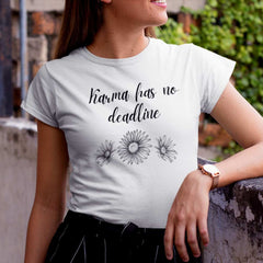Karma-inspired fashion t-shirts for ladies
