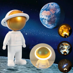 2024 New Astronaut Star Projector Lamp Ins Touch USB Charging Night Light Rotatable Bedside Atmosphere Lights Lamp Bedroom Decor