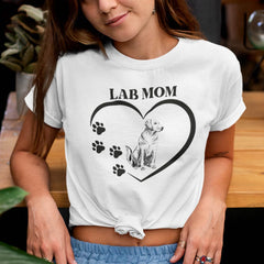 Lab Mom Graphic T-Shirt - Dog Lover's Fashion