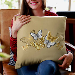 Colorful butterfly print cushions cover for living room decor