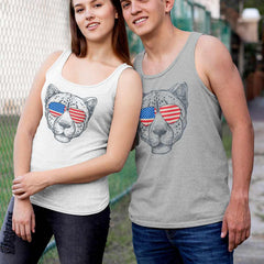 Premium quality unisex tiger face printed tanktop for men and women