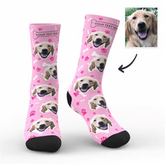 Personalized Pet Face Socks | Custom Photo Socks for Valentine's Day & Christmas Gifts