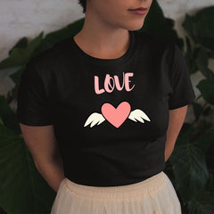 Unique Flying Heart T-Shirt for Fashion-forward Women
