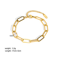 Trendy Gold Link Chain Bracelets for Women | Stackable Jewelry Gifts