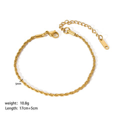 Trendy Gold Link Chain Bracelets for Women | Stackable Jewelry Gifts