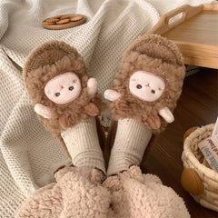 Home Bedroom Soft Thermal Soft Soled Confinement Shoes Comfortable Indoor cotton slippers Cozy Footwear Warm Cotton Slippers