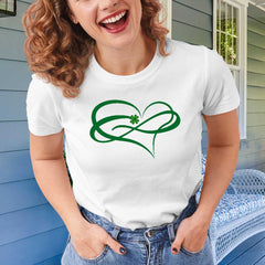 Heart Print Women's Trendy T-Shirts