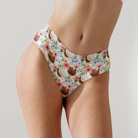 Women's beachwear with coconut design