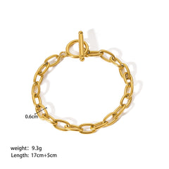 Trendy Gold Link Chain Bracelets for Women | Stackable Jewelry Gifts