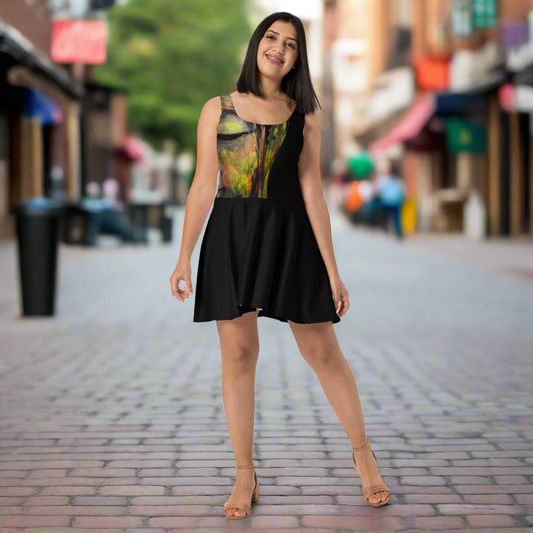 Buddha Design Skater Dress, lioness-love