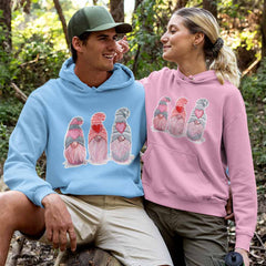 High-quality gnome print hoodies perfect for outdoor adventures