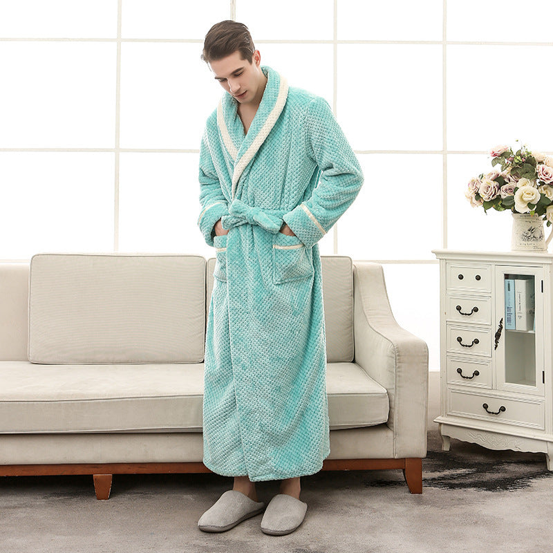 Unisex Plush Bathrobe