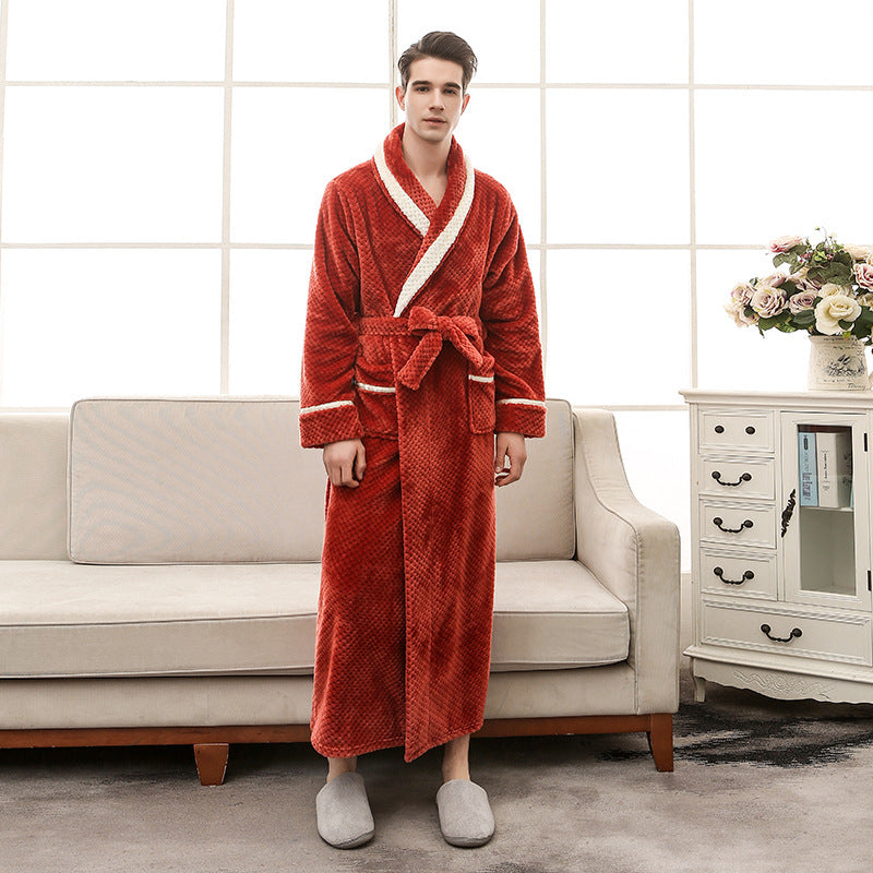 Unisex Plush Bathrobe