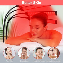 "Radiant Wellness: 80LED Red Light Therapy Device with Adjustable Stand (15"-60") - Harnessing 660nm & 850nm Deep Red Light Therapy for Face, Body, Pain Relief, and Skin Health" lioness-love