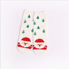 Ladies Christmas Cotton Socks, Cartoon Santa Socks Santa Claus Socks Holiday Socks For Christmas