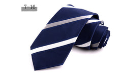 New Men's 7cm Striped Business Formal Tie, lioness-love