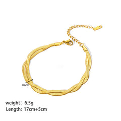 Trendy Gold Link Chain Bracelets for Women | Stackable Jewelry Gifts