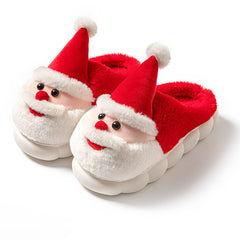 Santa Claus Slippers Cotton Slippers Cartoon Cute Warm Cotton Shoes With Thick Soles Comfortable Indoor cotton slippers Cozy Footwear Warm Slippers, lioness-love