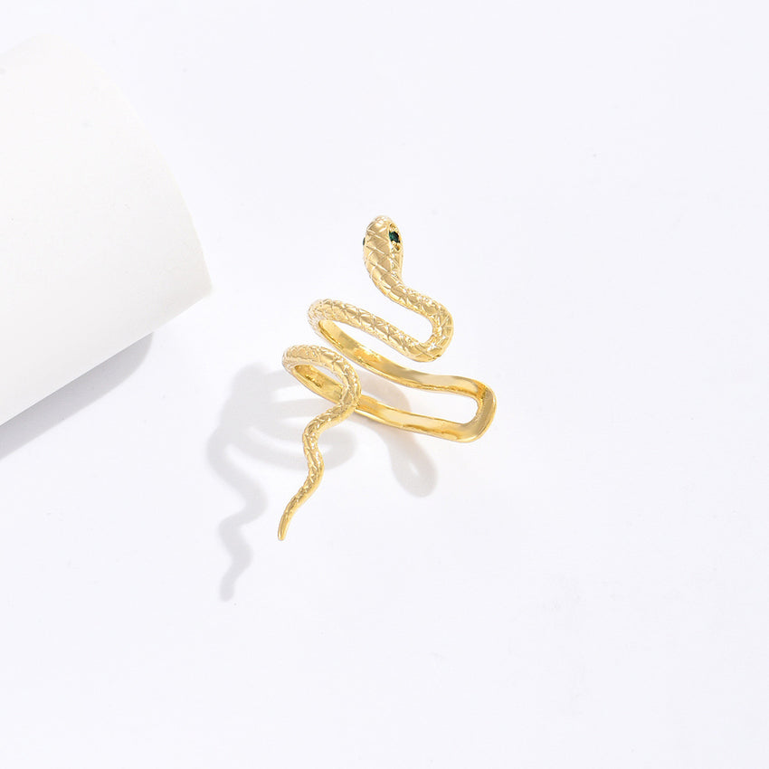 Gold Snake Winding Retro Ear Clip