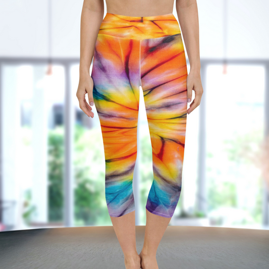Journey Yoga Capri Leggings, lioness-love