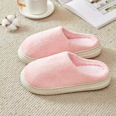 Fleece-lined Thickened Cotton Slippers Platform Cozy Footwear Warm Cotton Slippers Unisex cotton Slippers couples cotton footwear, lioness-love