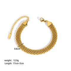 Trendy Gold Link Chain Bracelets for Women | Stackable Jewelry Gifts