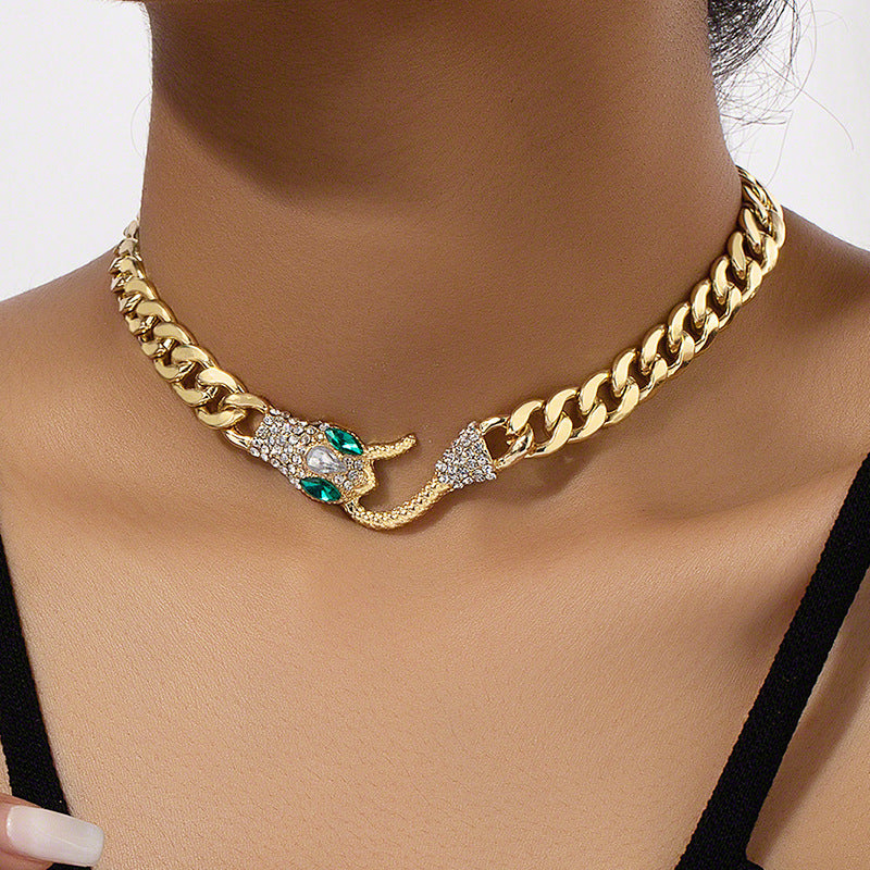 Women’s Zodiac Snake Choker Necklace