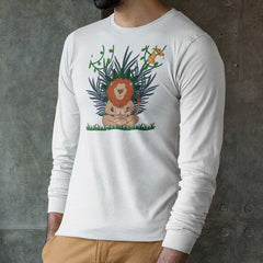 High-quality lion print t-shirt for men